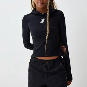 Rubber logo hooded tee